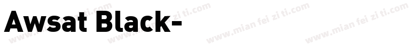 Awsat Black字体转换